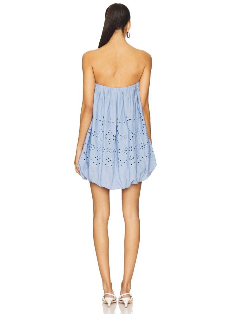 Hemant & Nandita Tube Balloon Mini Dress Powder Blue Womens Size Small - Picture 4 of 13